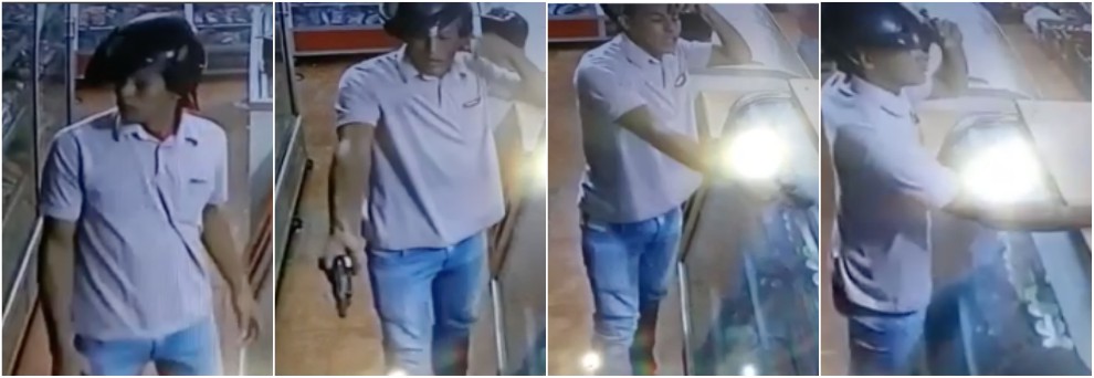 captura de video Las autoridades están tras la pista de este hombre, que disparó a un niño en una tienda.