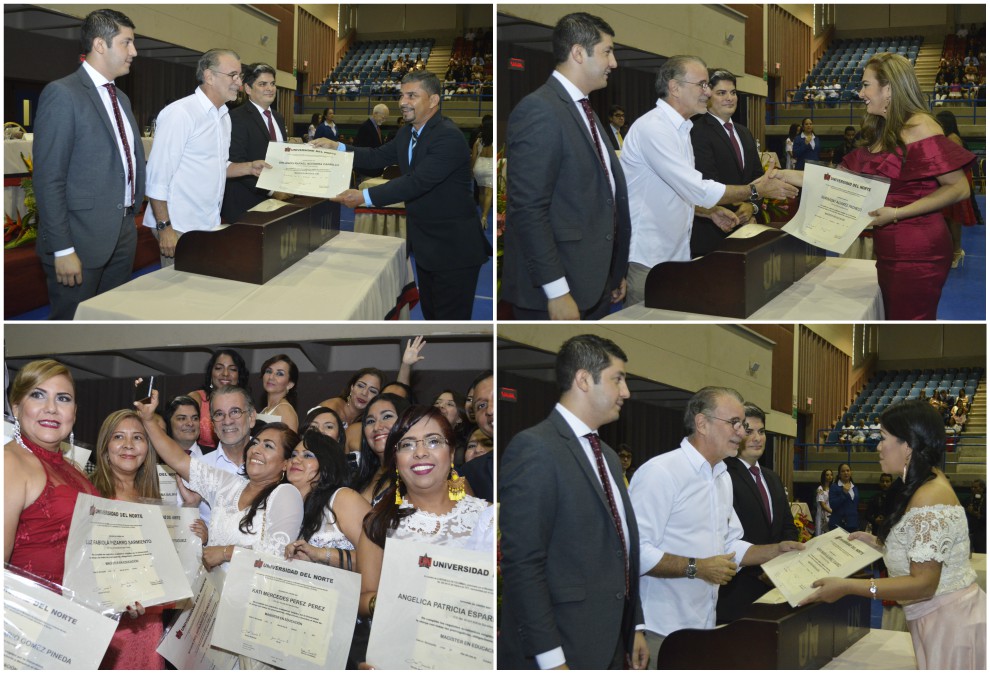 Docentes recibieron su grado de Maestría en Educación en la Universidad del Norte.