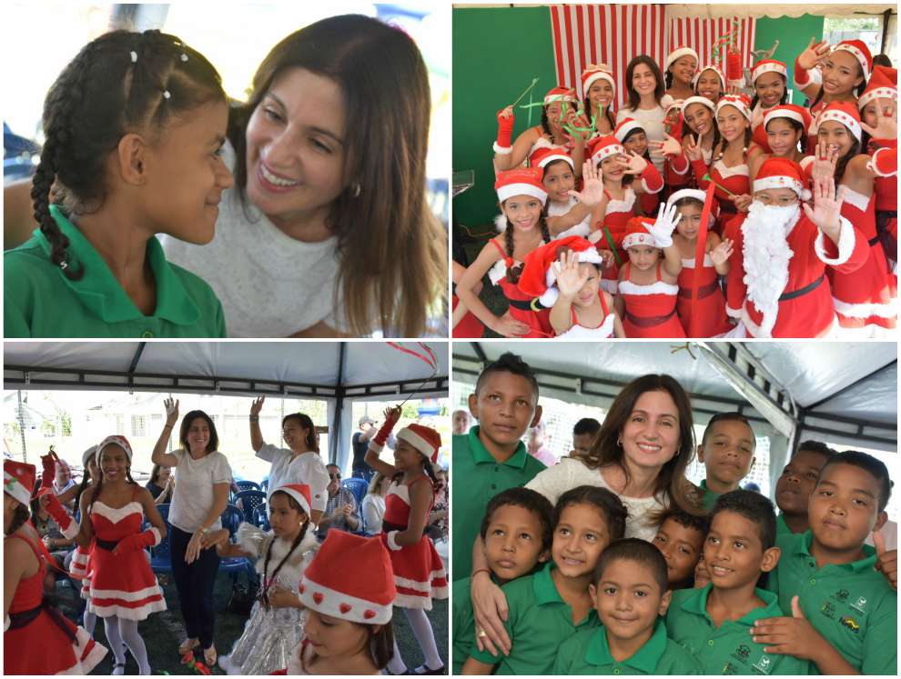 Prensa Alcaldía de Barranquilla Katia Nule estuvo en la actividad a beneficio de 150 niños.