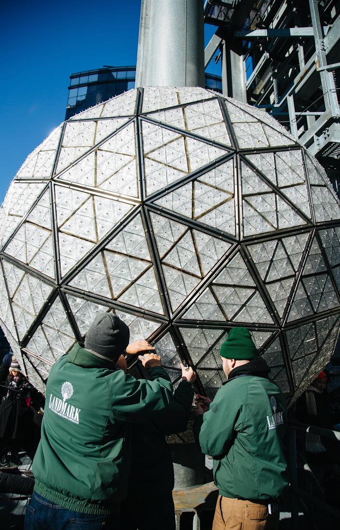 Famosa esfera de Times Square.