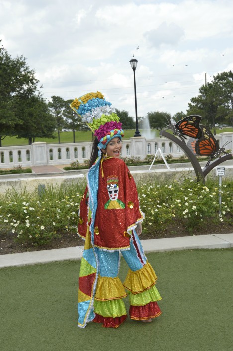 Dani Cortés, reina prejuvenil del Carnaval de Houston 2018.