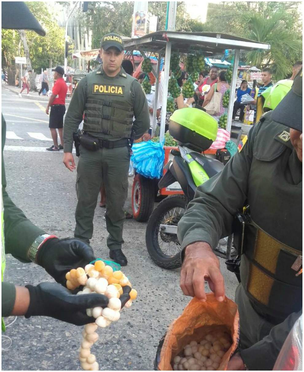 Suministrada Policía Los operativos fueron en diferentes puntos de Barranquilla.