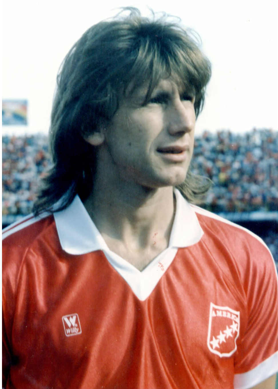 Ricardo Gareca, delantero del América de Cali entre 1985 y 1989. 