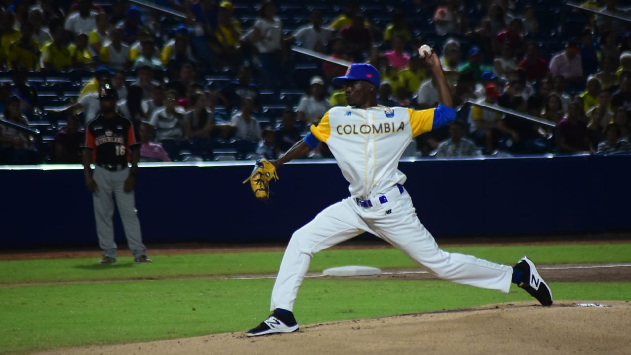 El pitcher colombiano Reiver San Martín.