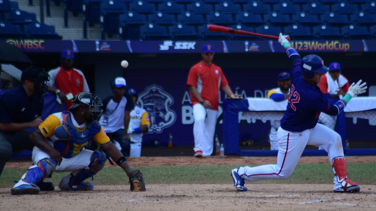 Cristian Mercado Imagen del juego entre Colombia y China Taipéi.