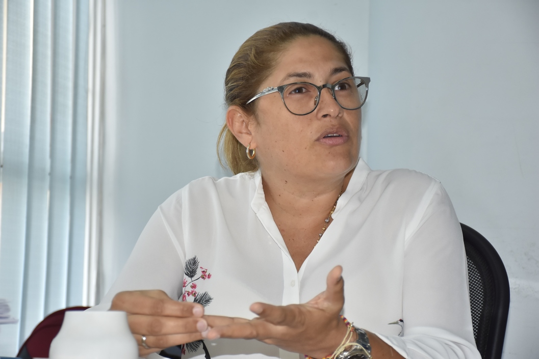 La secretaria de Salud, Alma Solano.