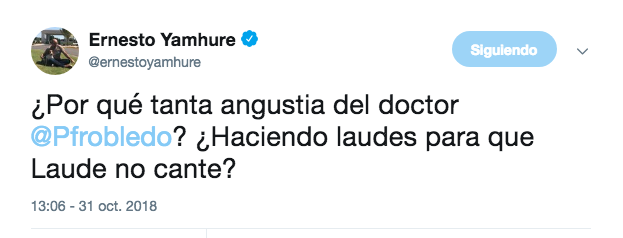 El trino de Ernesto Yamhure, director de Los Irreverentes.