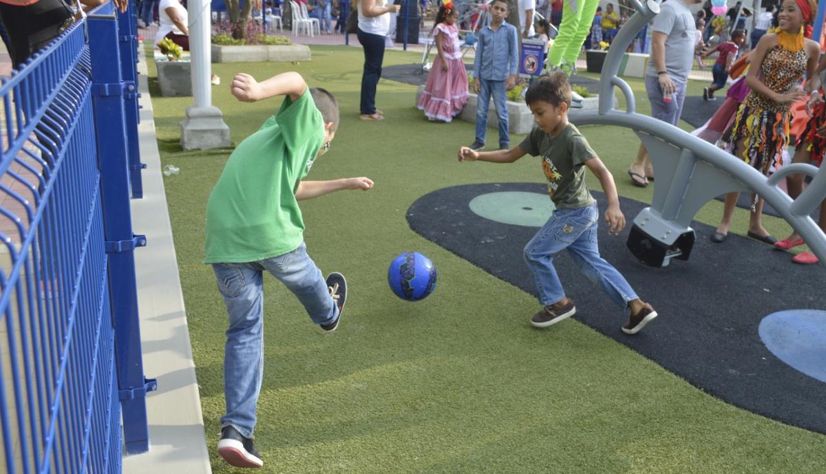 El parque Divino Niño mejoró el entorno en el sector.