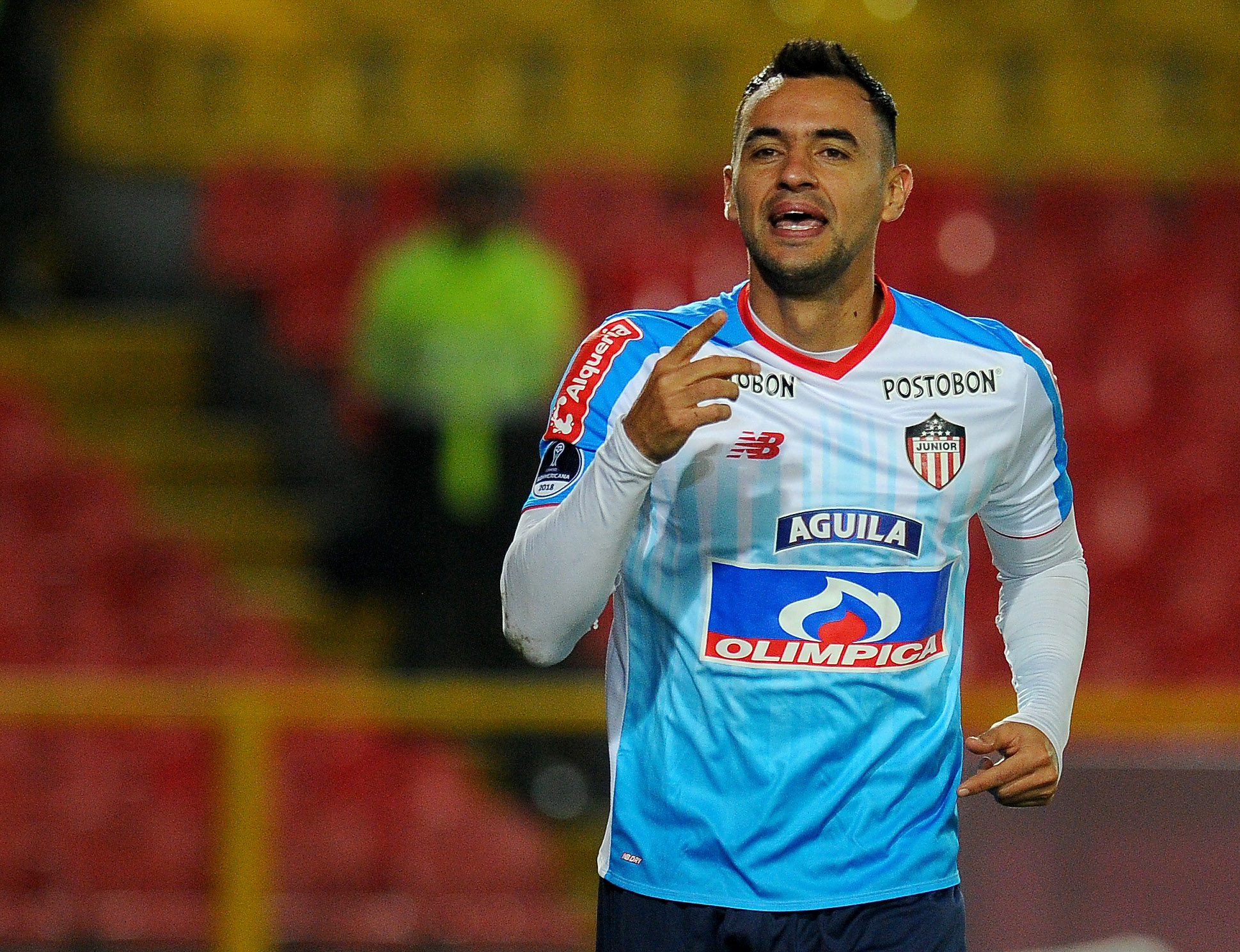 Marlon Piedrahíta celebra el segundo tanto. 