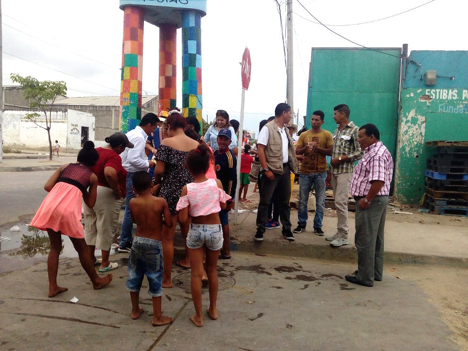 Los niños también compartieron con el Rey Momo.