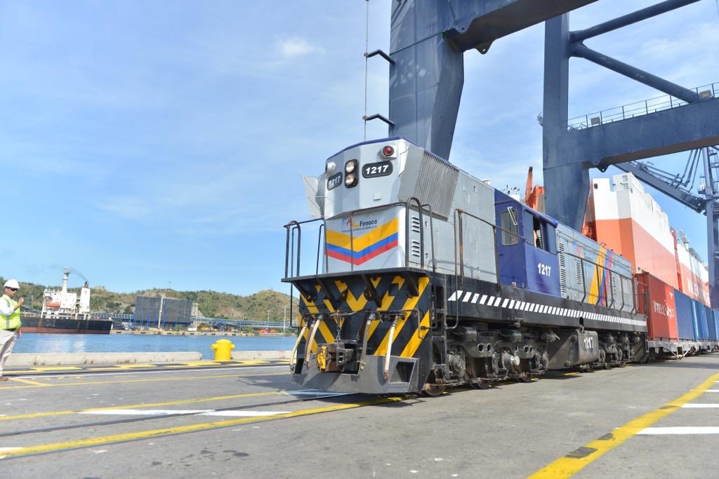 El Tren del Café en el puerto de Santa Marta.