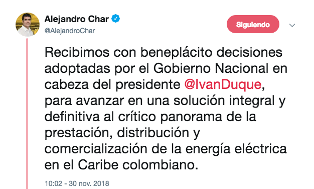 Trinos de Alejandro Char.