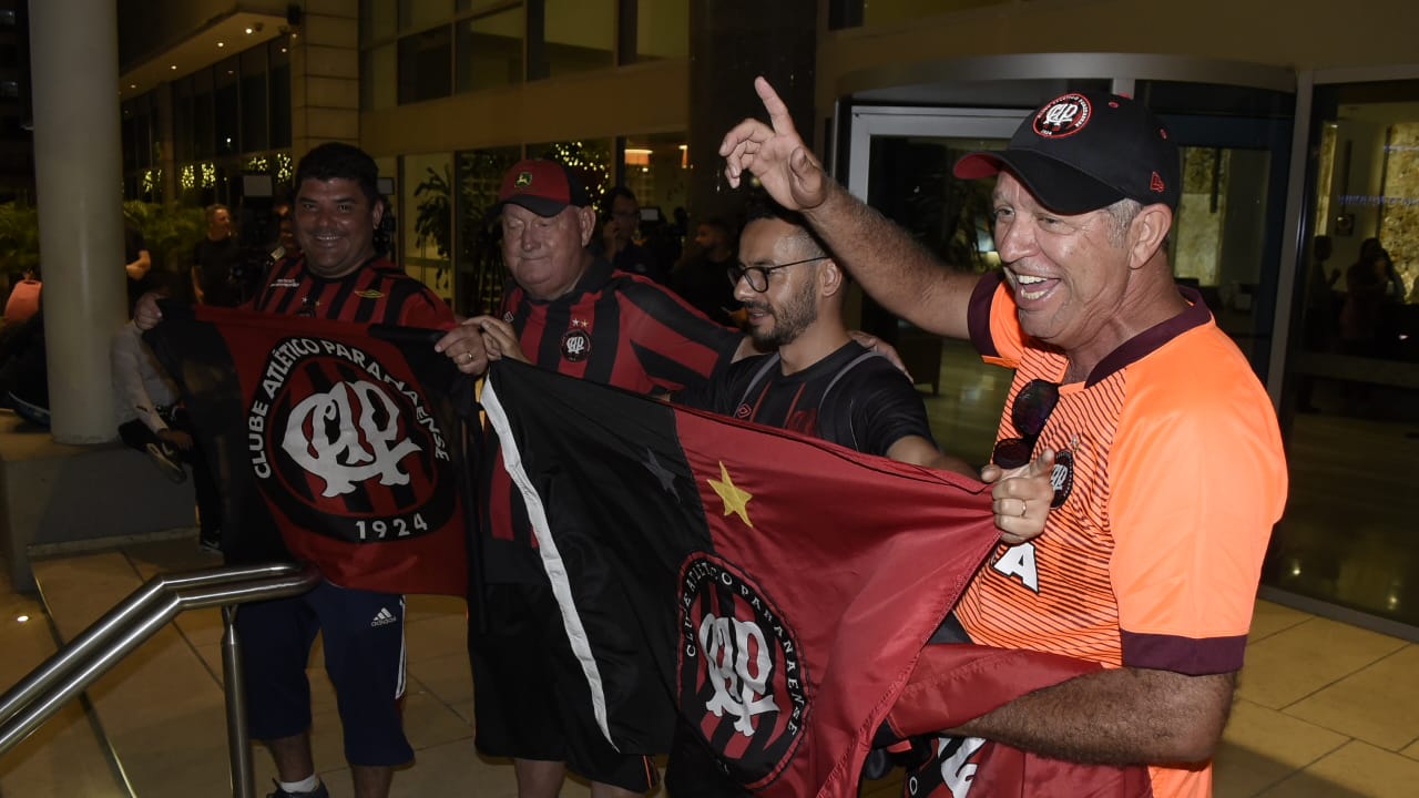 Los hinchas del Atlético Paranaense.