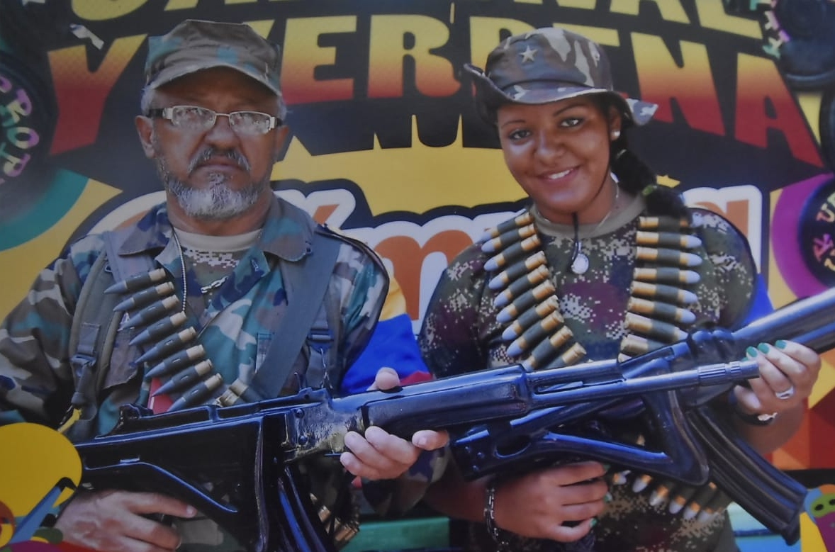 Armando Ibañez disfrazado de 'Raúl Reyes' en el Carnaval de Barranquilla.