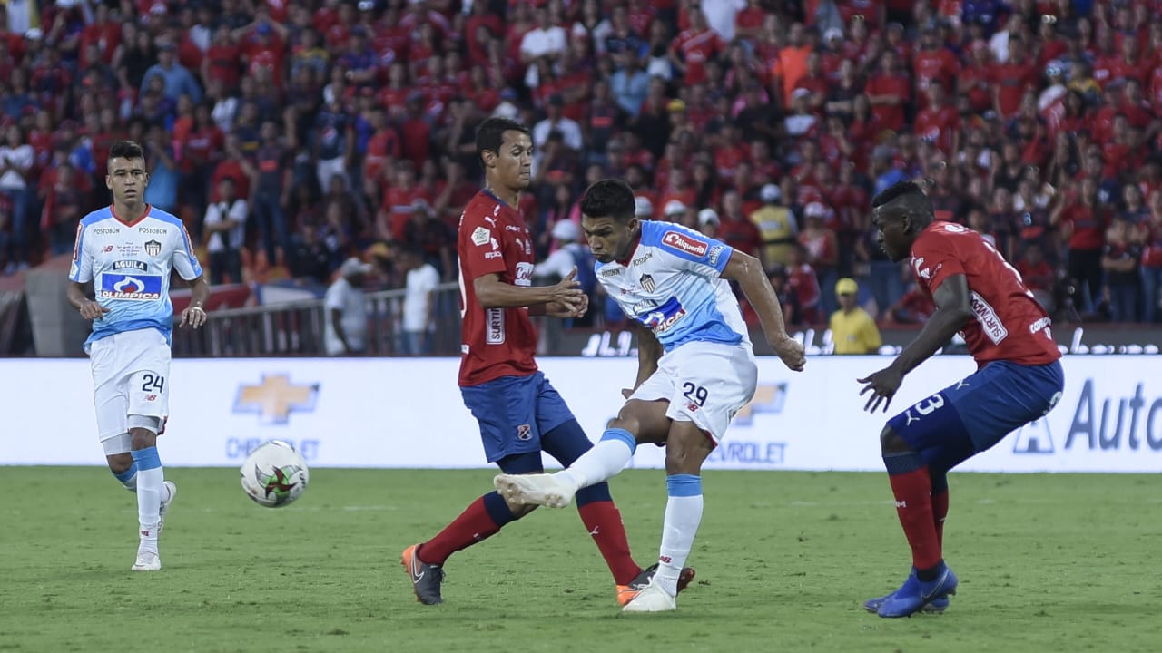 Teófilo Gutiérrez durante el partido ante el DIM.