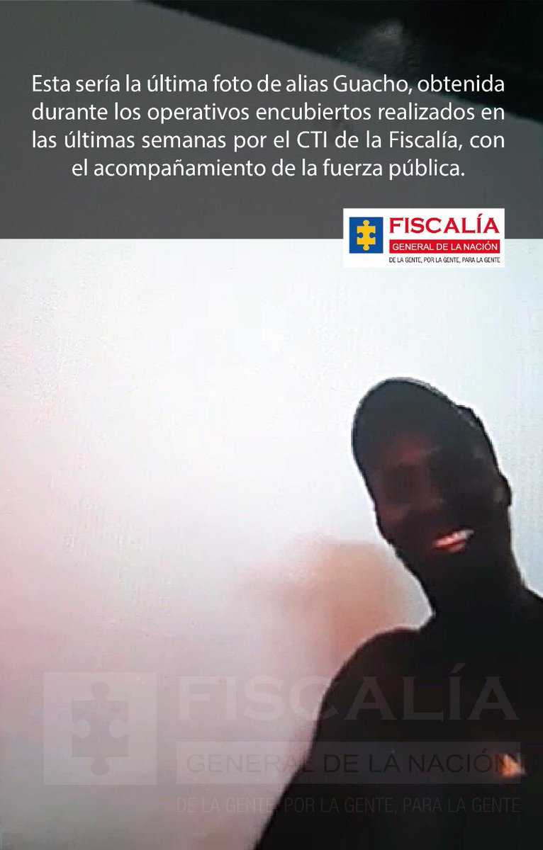 La última imagen de alias 'Guacho'. 