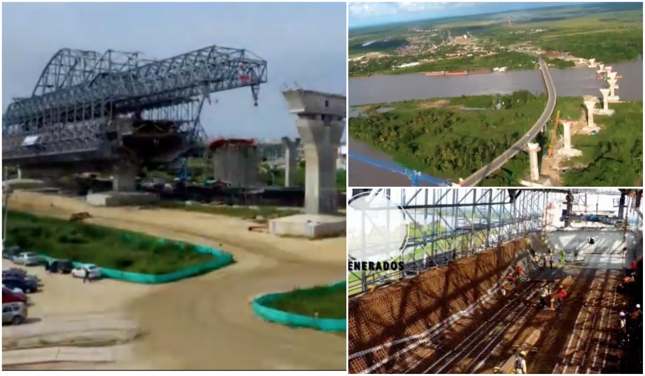 Así va el Puente Pumarejo.