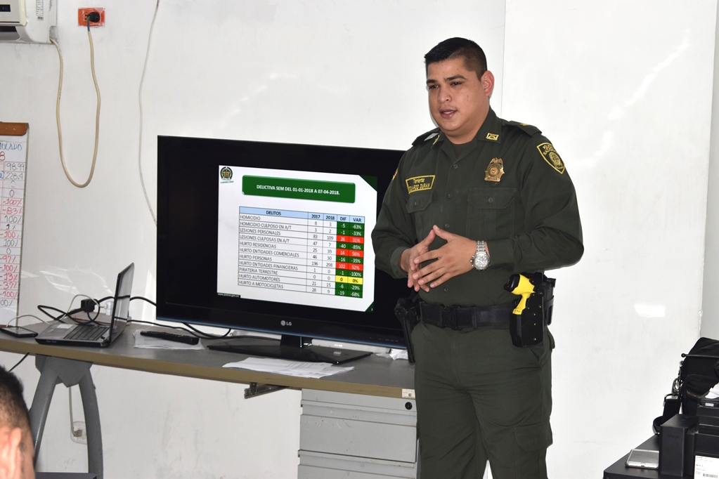 Prensa Alcaldía Teniente Eduardo Durán, Comandante de Policía de Malambo.