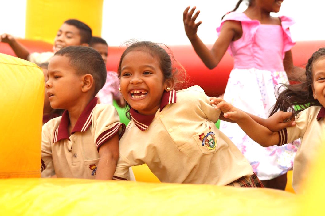 Los niños se divirtieron con las diferentes actividades.