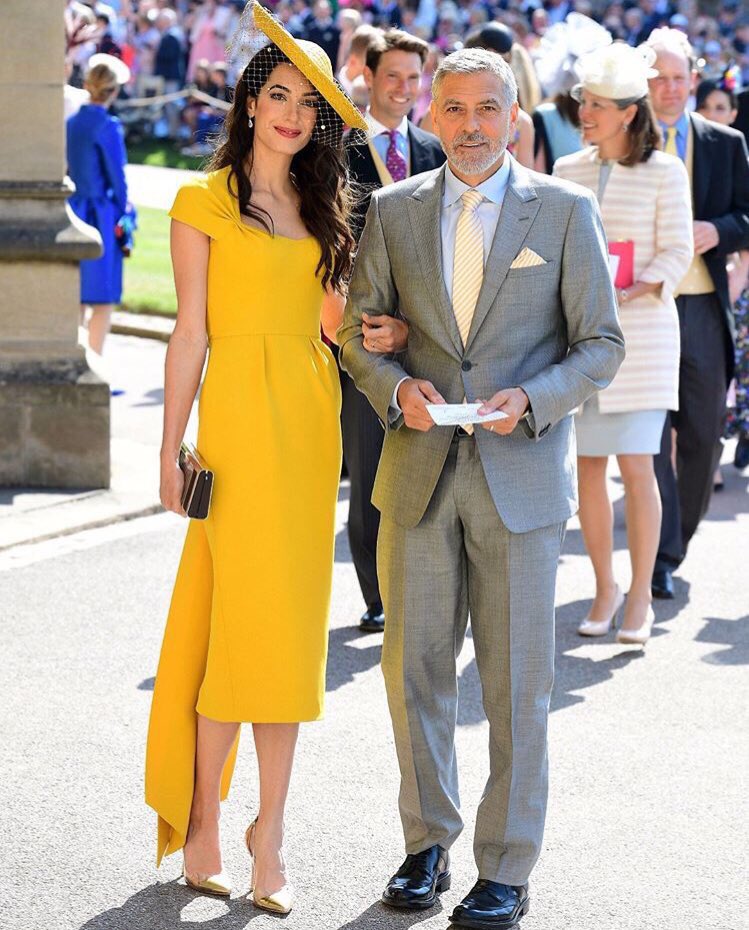 El actor George Clooney y la abogada Amal Clooney.