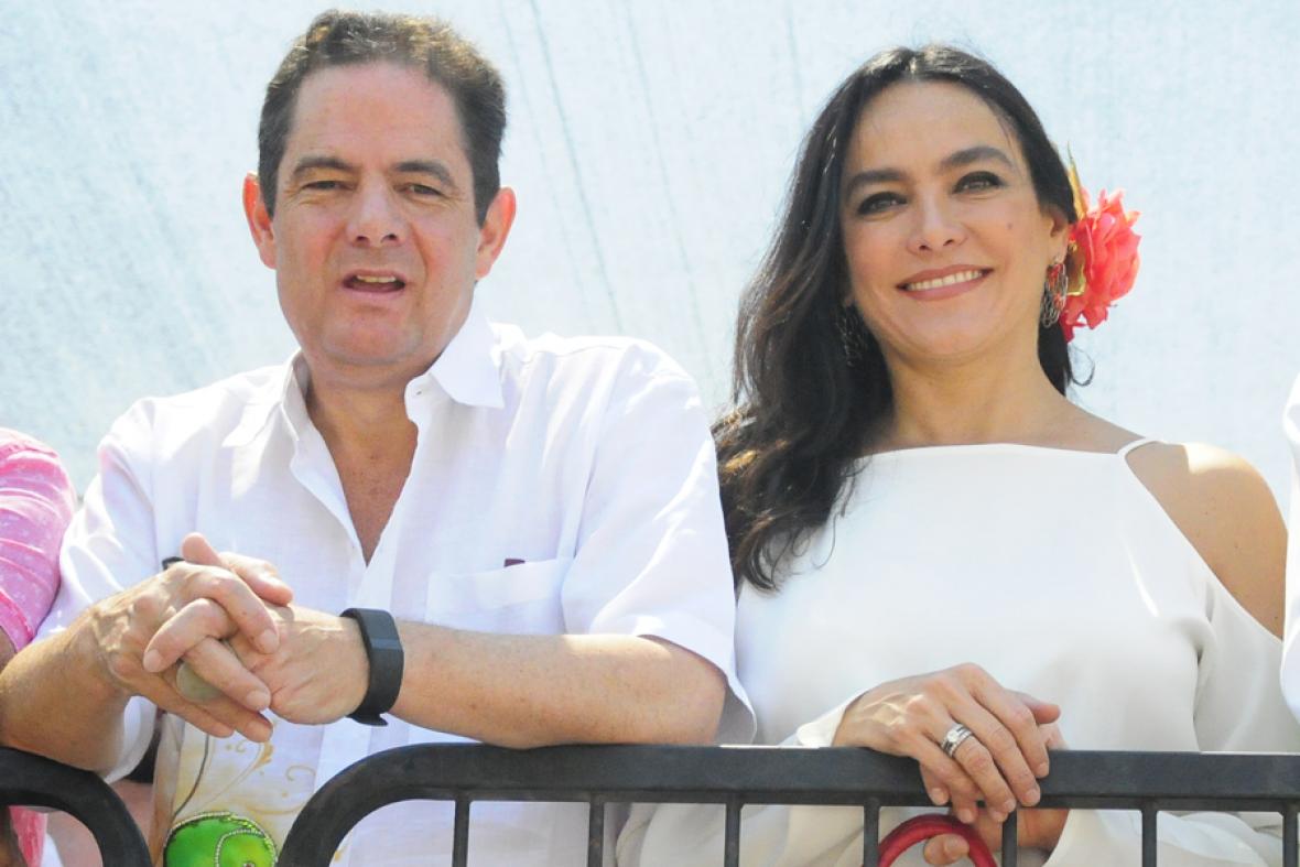 Germán Vargas Lleras y Luz María Zapata.