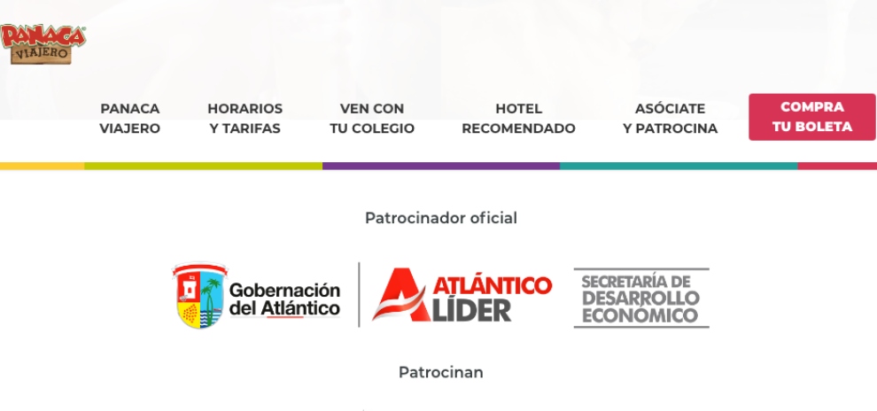 Anuncio de patrocinio de la Gobernación del Atlántico.