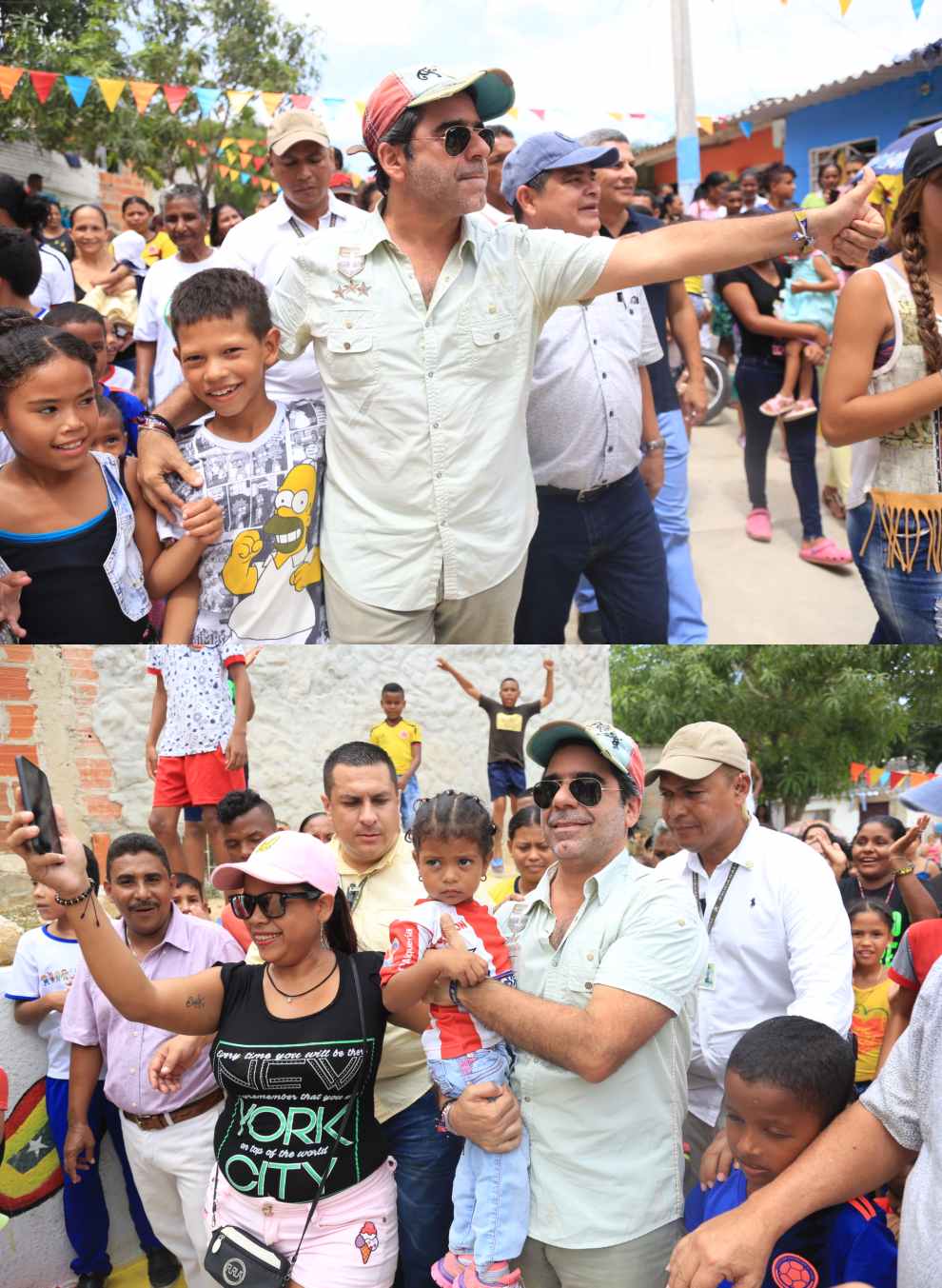 El Alcalde Char en el barrio El Bosque.