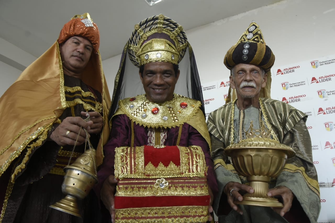 Los "Reyes Magos" de la Loa de Baranoa.