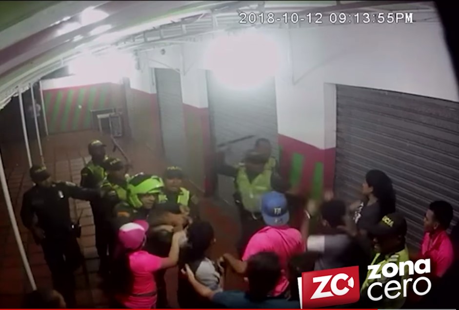 Momentos del enfrentamiento.