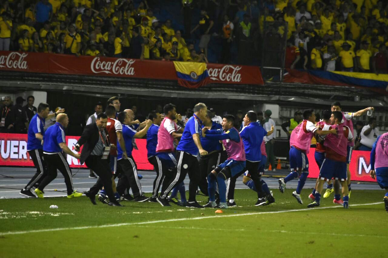 Los paraguayos finalmente remontaron el marcador para llevarse los 3 puntos.
