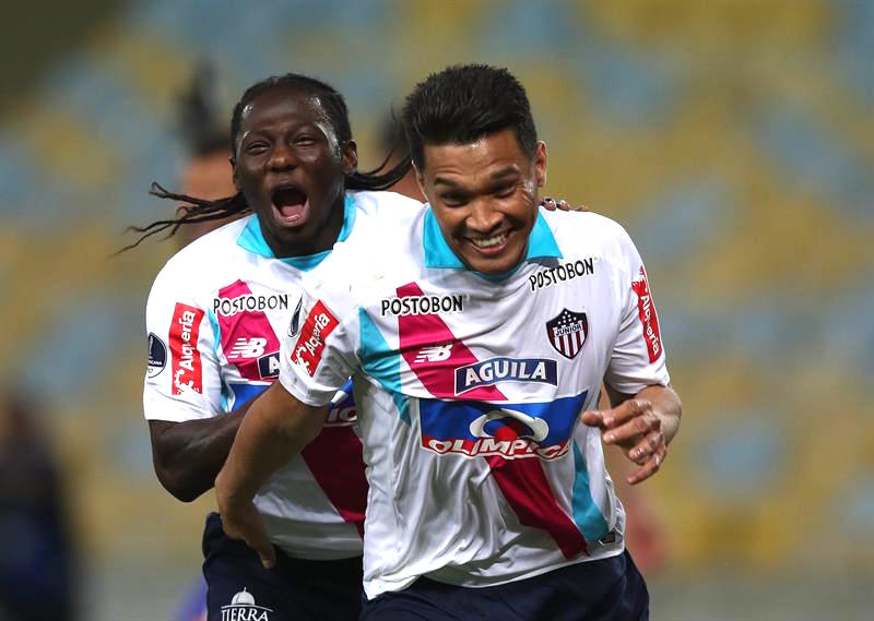 La llave 'ChaTeo', celebrando la apertura del marcador en el Maracaná.