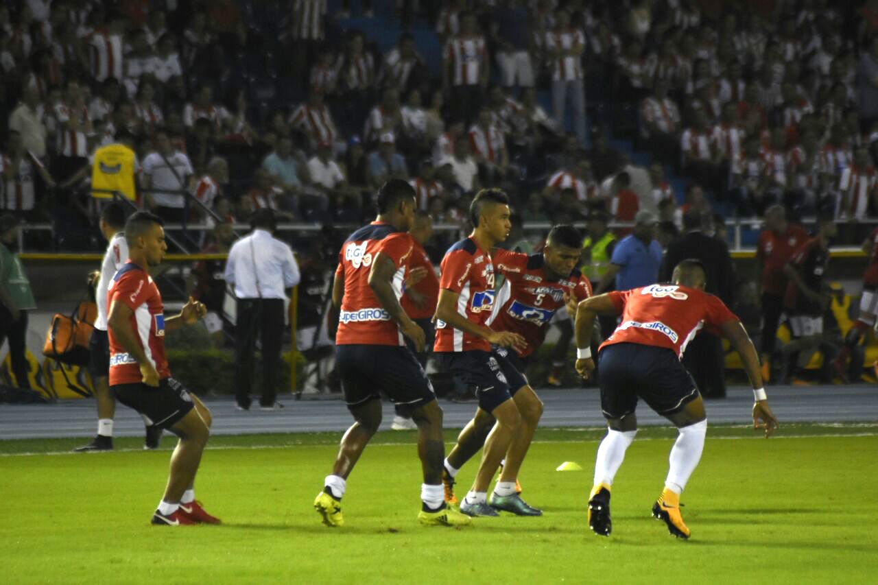 Calentamiento previo del cuadro 'tiburón'.