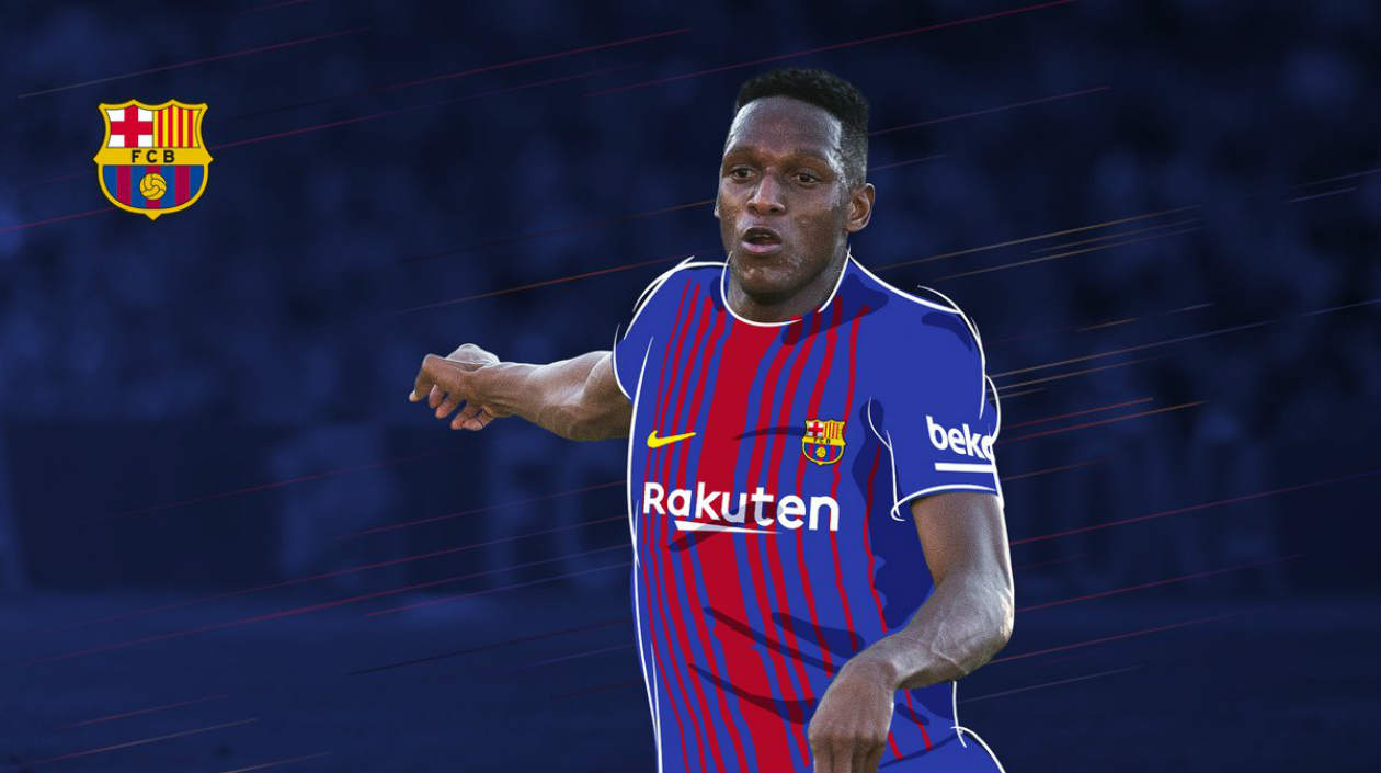 Con esta imagen el Barcelona le dio la bienvenida al jugador.