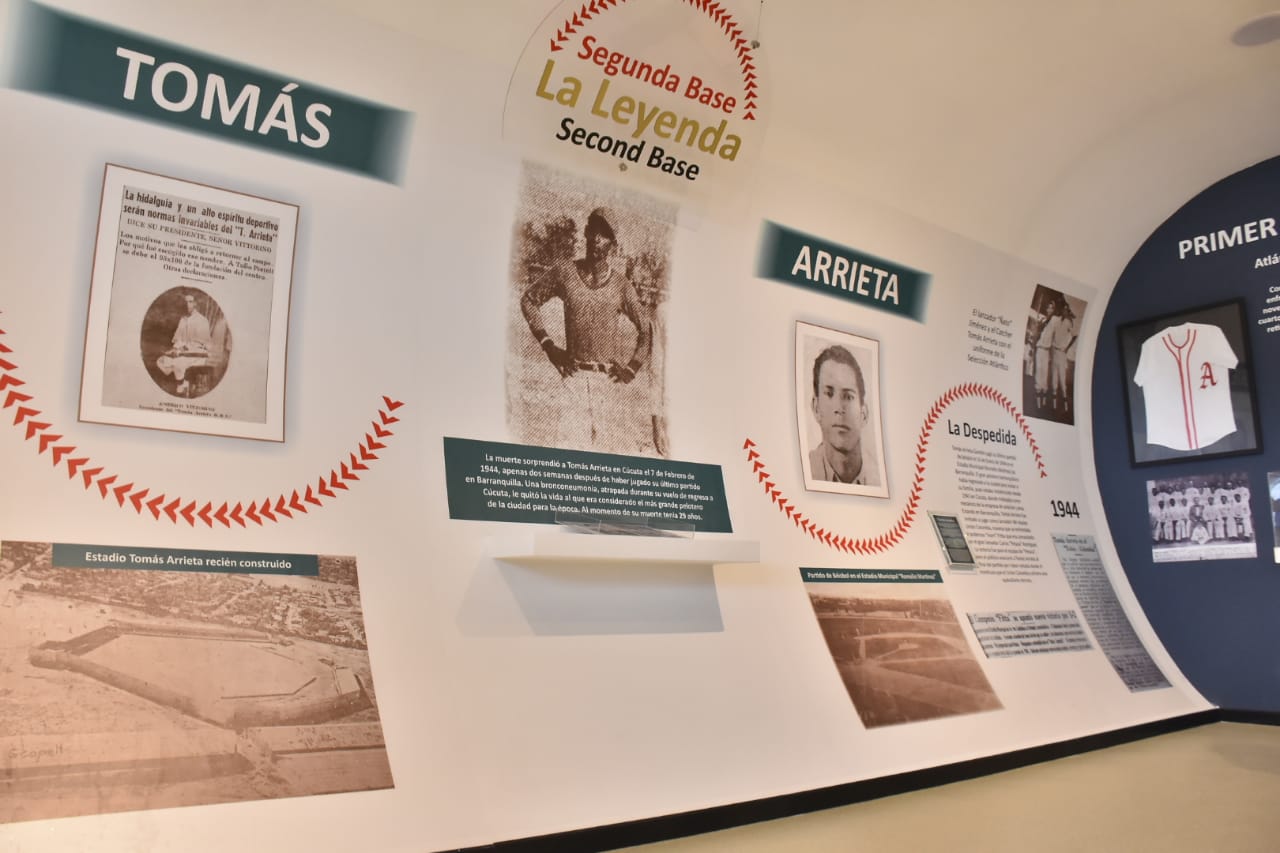 La segunda base del muse es dedicada a la leyenda Tomás Arrieta. 