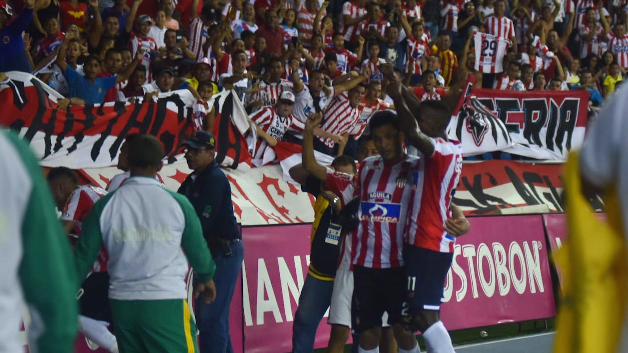 Teófilo Gutiérrez, la figura de la cancha tras anotar el gol de la remontada.