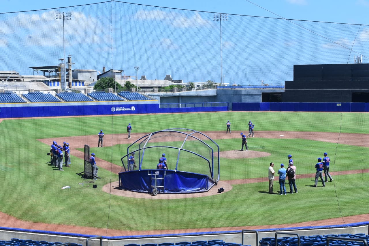 Entrenamiento de la Selección Colombia de Béisbol sub-23.