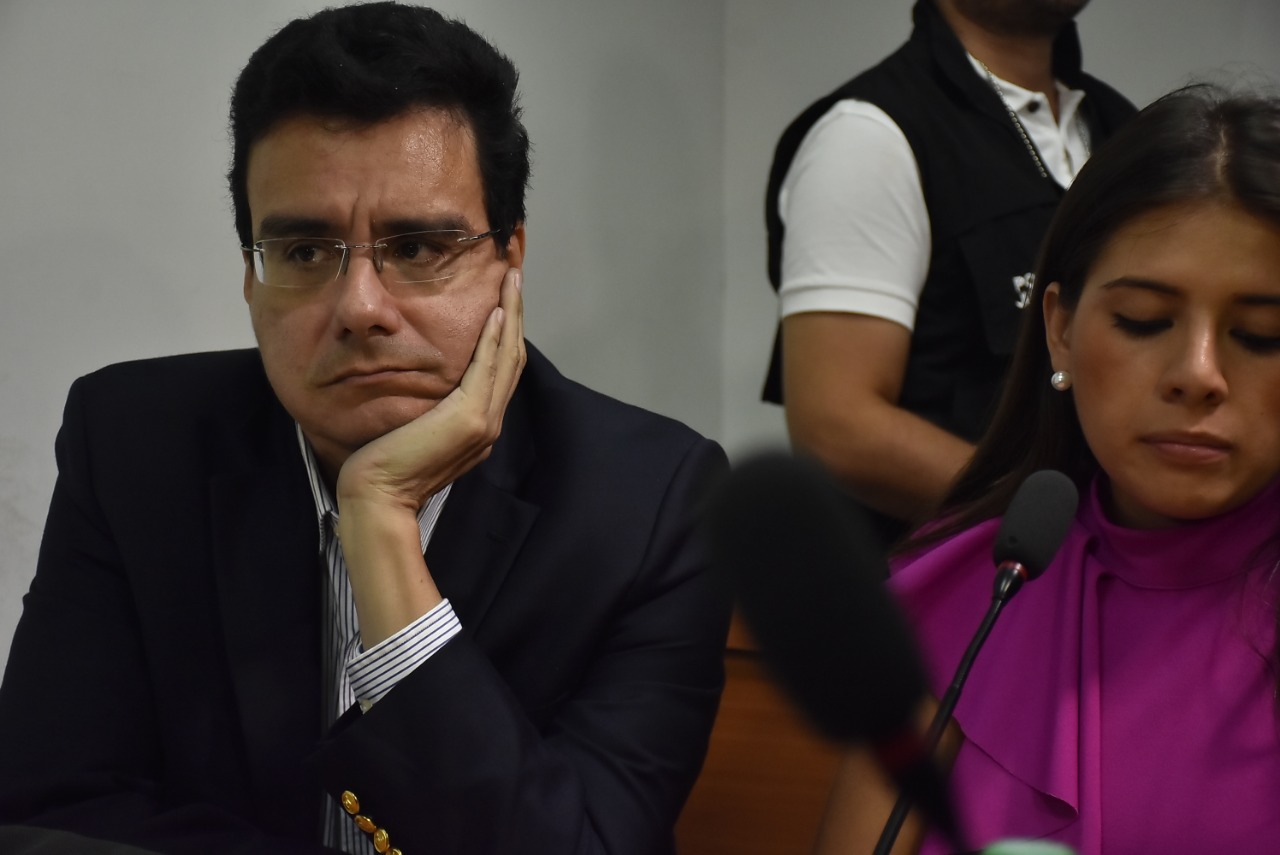 El día de la audiencia de imputación, Ramsés Vargas vestido de chaqueta.
