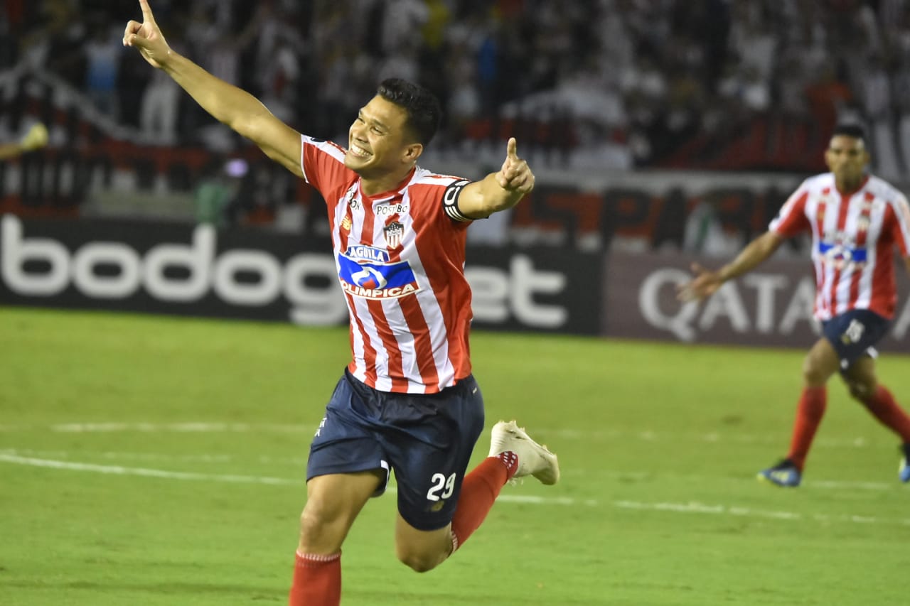 La celebración de Teófilo Gutiérrez. 