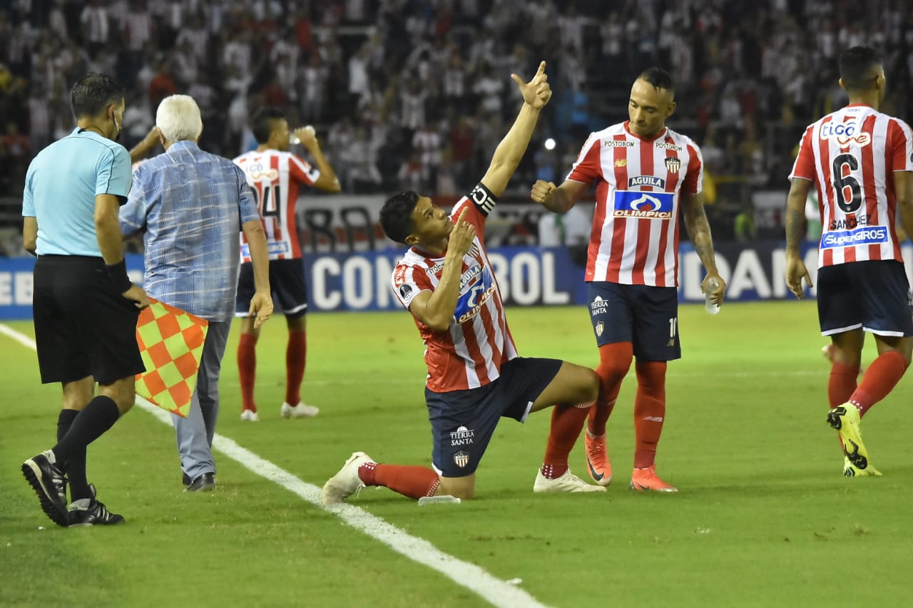 La celebración de Teófilo Gutiérrez. 