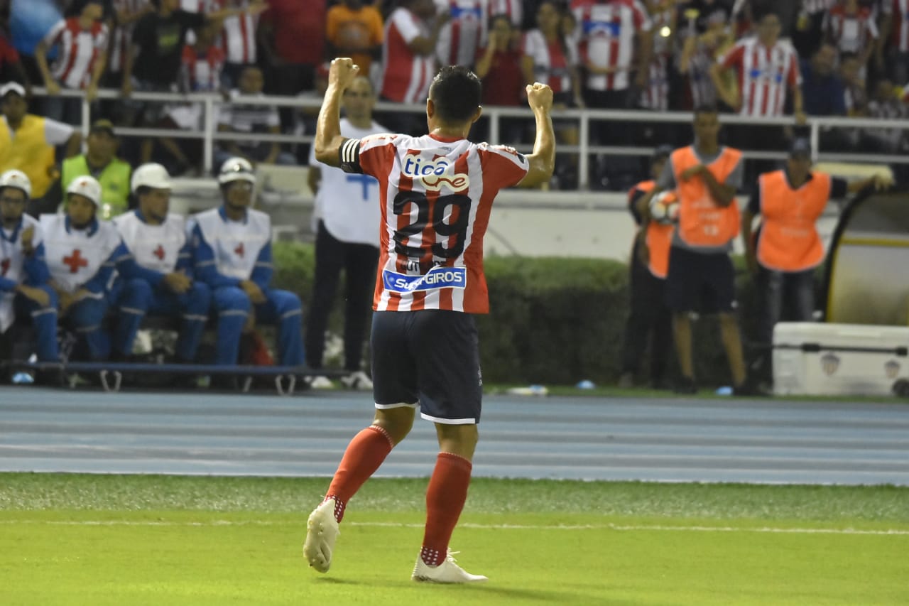 La celebración de Teófilo Gutiérrez. 