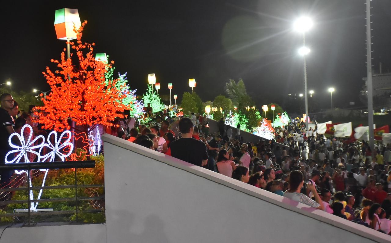 La Navidad llegó a Barranquilla por el Malecón del Río.