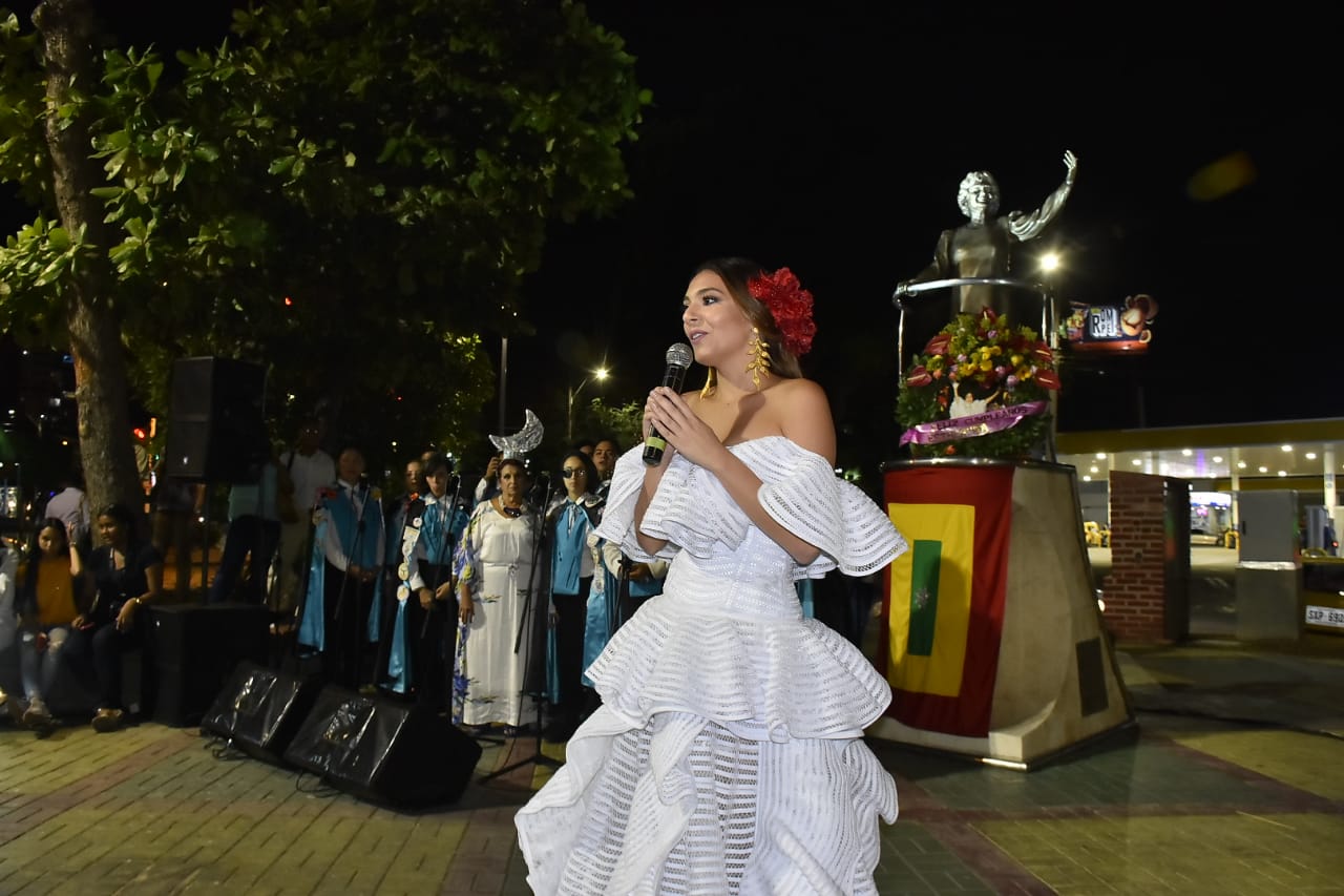 Los actos fueron acompañados por algunas palabras de la Reina del Carnaval.