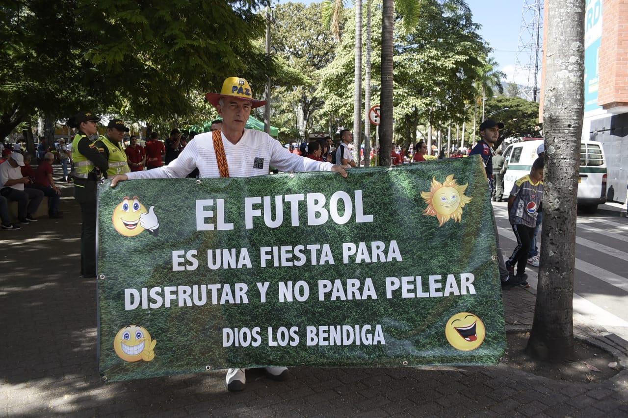 Mensaje alusivo a la paz.