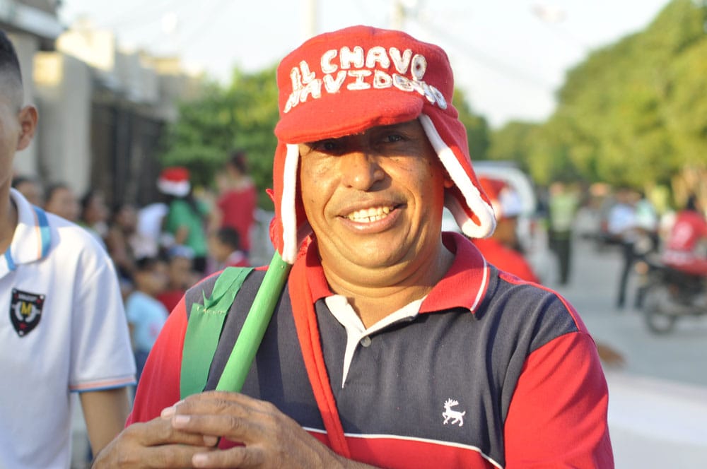 El Chavo Navideño participó en el recorrido.