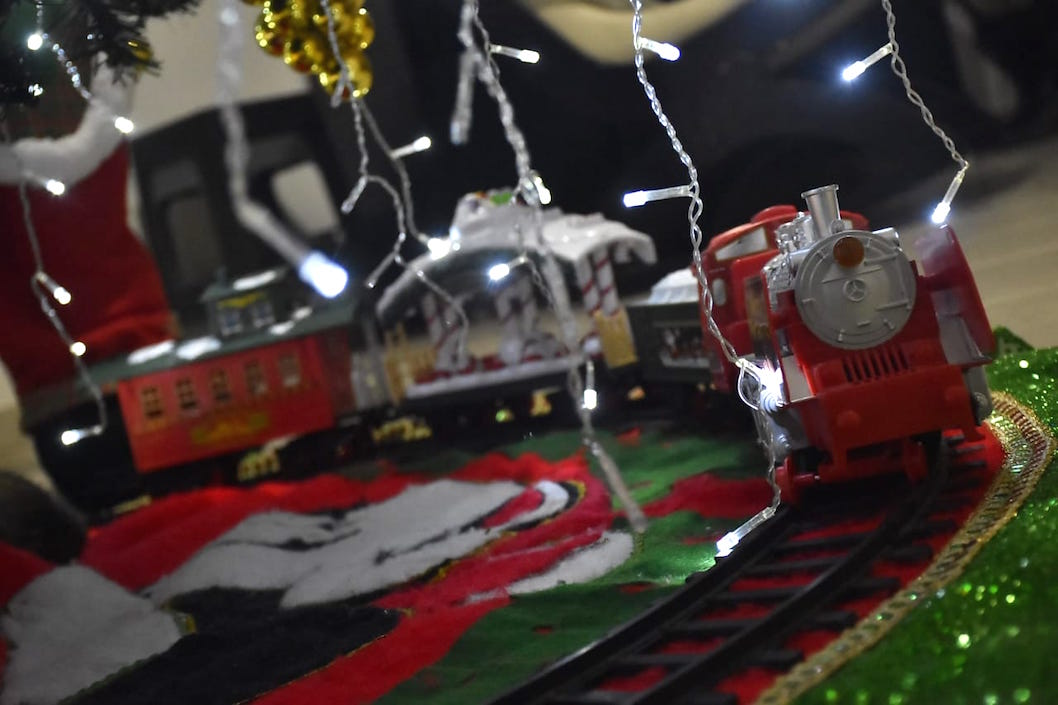 El trencito navideño.