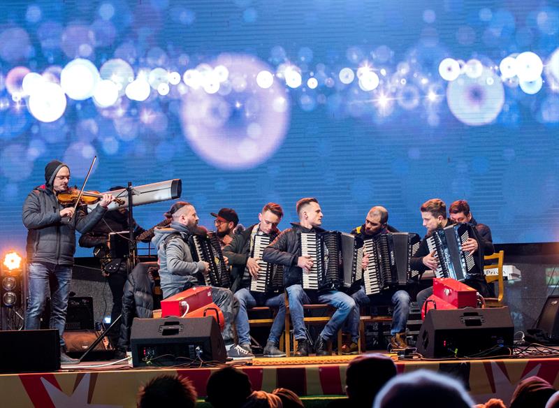 Concierto para recibir el Año Nuevo en Moldavia.