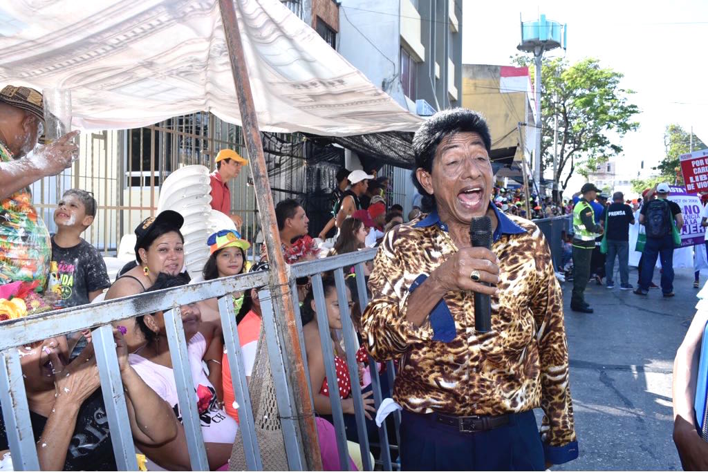 La personificación del 'Cacique Diomedes Díaz'.