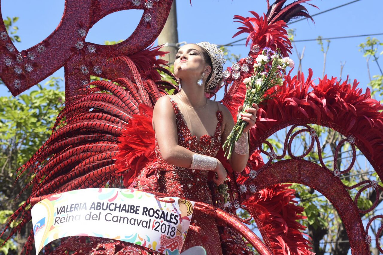 Valeria Abuchaibe, reina del Carnaval 2018.
