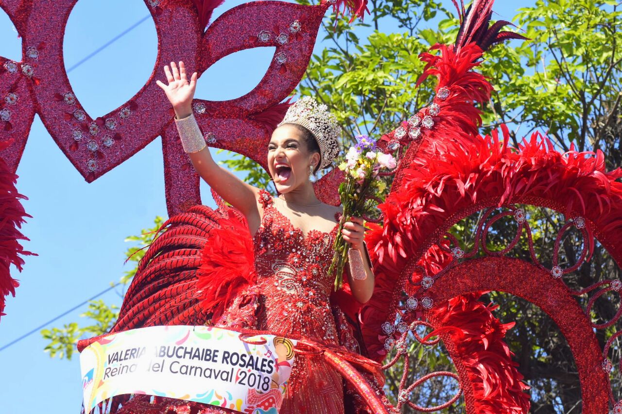 Valeria Abuchaibe, reina del Carnaval 2018.