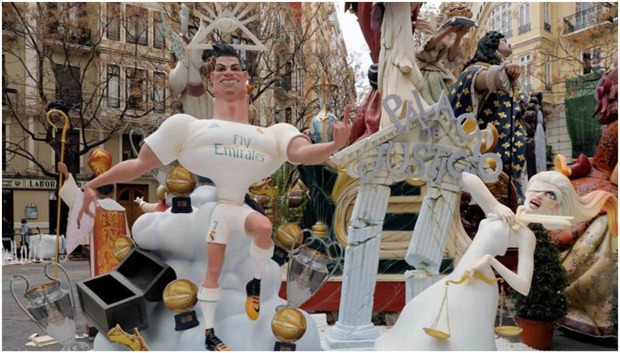 Un muñeco de Cristiano Ronaldo.